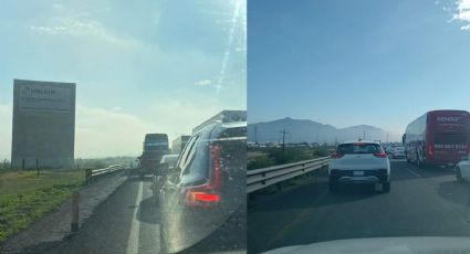 ¿Qué está pasando en la Autopista Monterrey-Saltillo este lunes 29 de julio?