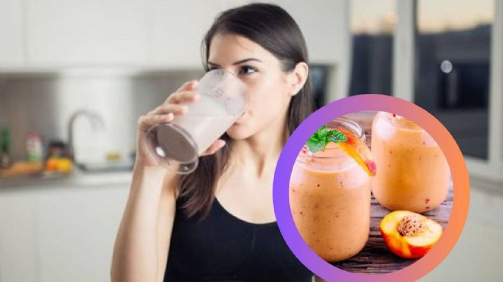 Batido mágico de durazno; tu aliado perfecto para despedir esos kilitos de más