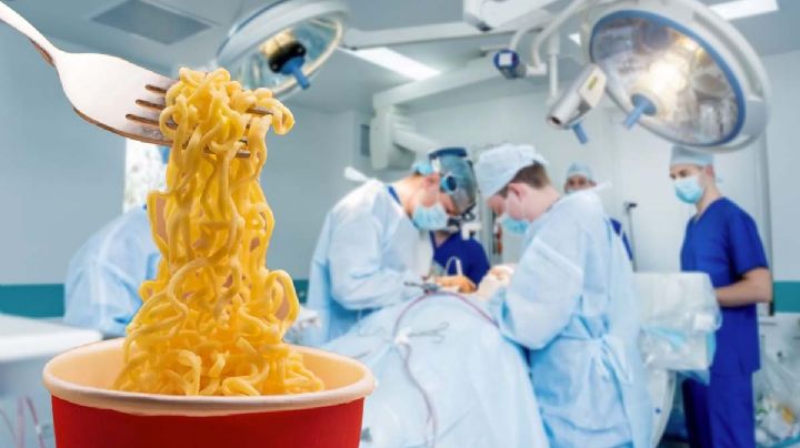 Sopa instantánea manda al hospital a joven; le cortaron intestino para salvarlo