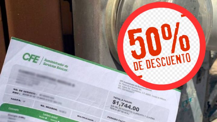 CFE: 50% de descuento en recibo de luz, ¿para quiénes aplica?