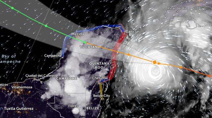 Alerta roja: huracán Beryl está a solo unas horas de impactar Yucatán y Quintana Roo