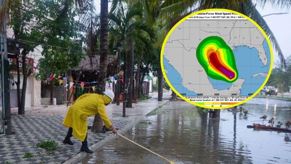 Beryl llegará a Texas como huracán