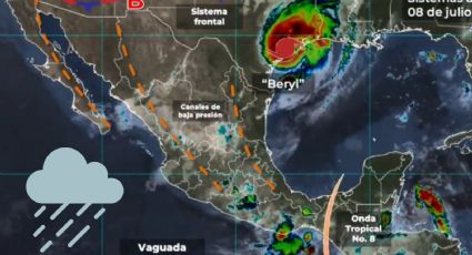 Tras paso de Beryl, ¿dónde lloverá en México este 8 de julio de 2024?