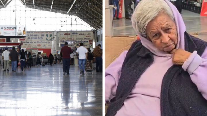 Abuelita de 78 años vive abandonada en central de autobuses desde hace más de 2 años | VIDEO