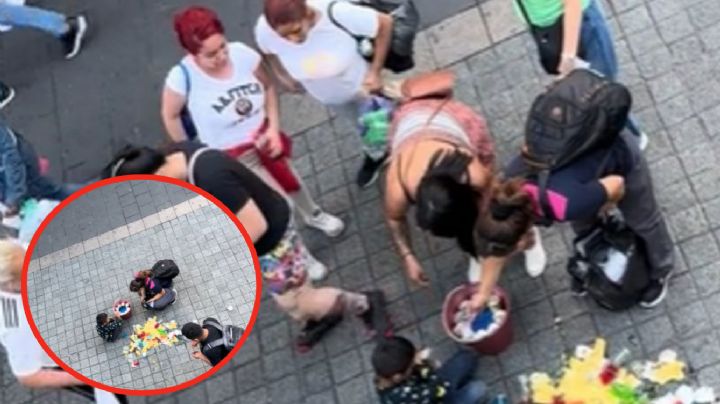 'Así somos los mexicanos'; niño tiró gelatinas que vende y así reaccionó la gente | VIDEO