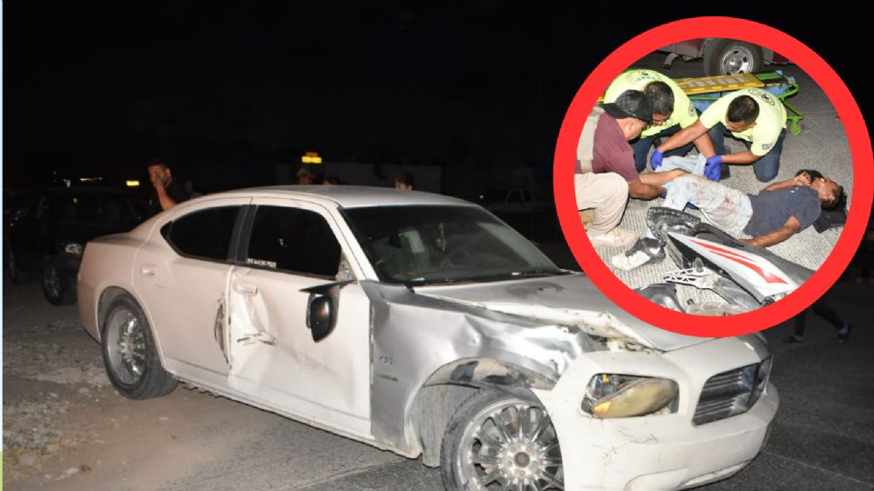 Los motociclistas fueron llevados al hospital por sus heridas