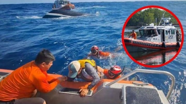 ¡Rescate de película! Marina salva a tres náufragos; su bote se había hundido | VIDEO