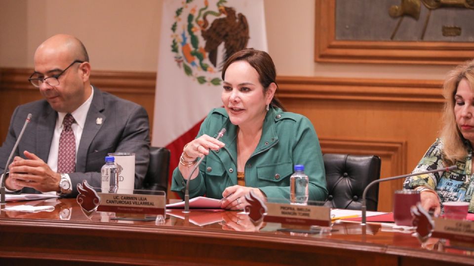 Carmen Lilia Canturosas, alcaldesa de Nuevo Laredo.