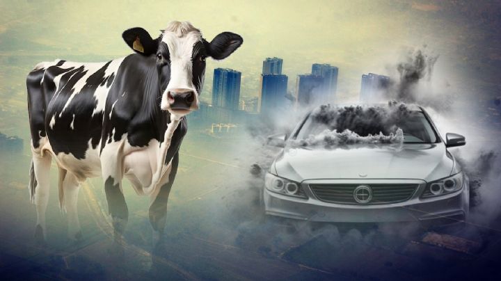 Vacas contra autos: ¿quienes contaminan más con sus gases?