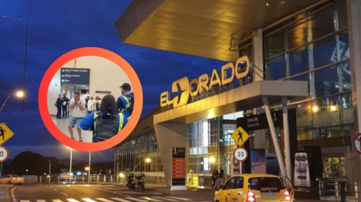 Hombre intenta quitarse la vida frente a una multitud en aeropuerto | VIDEO