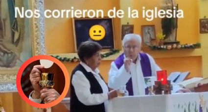 Sacerdote corre de la iglesia a una mujer y a su bebé, y se arma la 'pelea' en plena misa | VIDEO