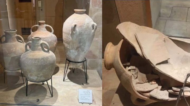 Niño rompe jarrón de más de 3 mil años de antigüedad en un museo  