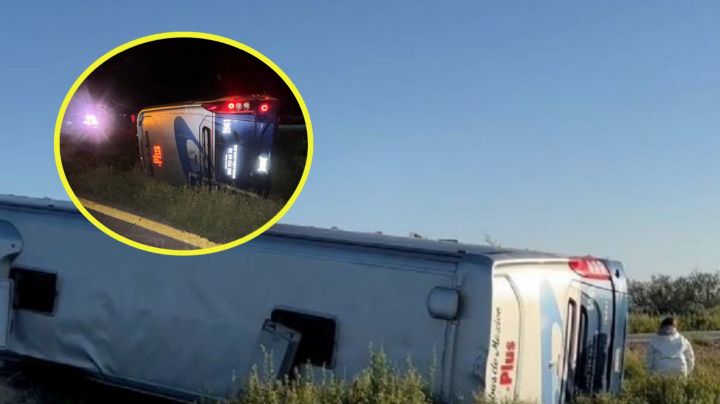Vuelca autobús que salió de Monterrey en Zacatecas; reportan dos muertos