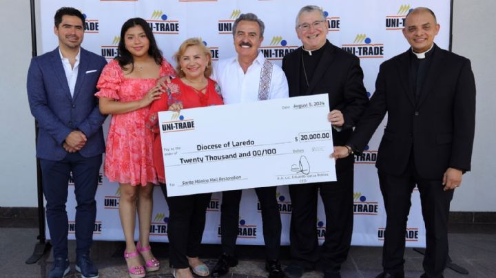 Grupo Uni-Trade donó jugosa suma de dólares a la Diócesis Católica de Laredo