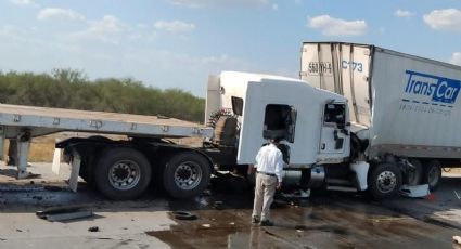 Trailero que chocó por alcance en la Mex 2 pierde la vida