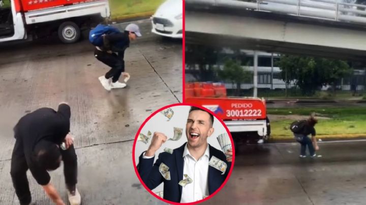 Captan 'lluvia' de billetes en Jalisco; nadie supo de dónde venían | VIDEO