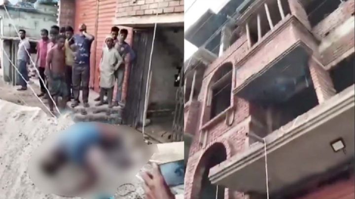 Horrible muerte: albañil muere electrocutado en cables de alta tensión | VIDEO