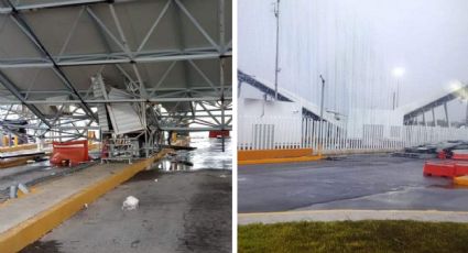 Colapsa techo en módulos de importación en Aduana de Nuevo Laredo