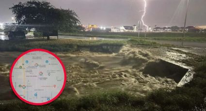 Tormenta en Laredo dejó inundaciones, apagones y personas atrapadas en sus vehículos