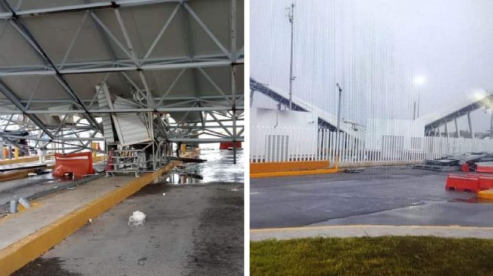 Colapsa techo en módulos de importación en Aduana de Nuevo Laredo