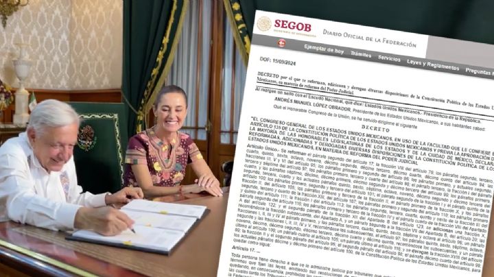 Publican Reforma Judicial en el Diario Oficial de la Federación