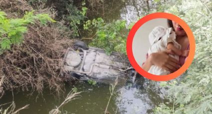 Madre y bebé sobreviven tras volcarse y caer al agua en la presa de La Boca