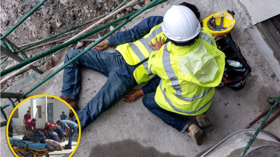 El hombre cayó desde una altura de aproximadamente 10 metros