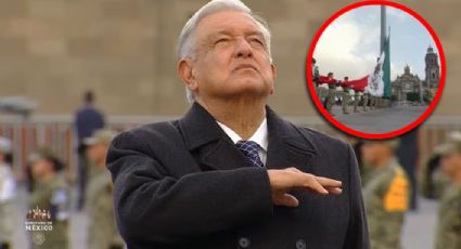 AMLO izó la bandera a media asta en conmemoración a las víctimas de los sismos de 1985 y 2017