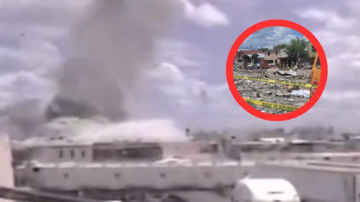MOMENTO EXACTO de la explosión de minifábrica de pirotecnia en Reynosa