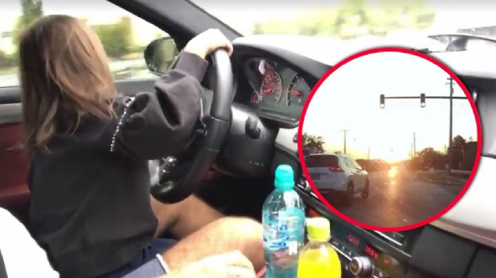 Niña de 8 años conduce auto en Estados Unidos; quería ir por un frapuccino | VIDEO