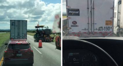 Desquicia tráfico en la Autopista Nuevo Laredo-Monterrey; ¿qué está pasado?