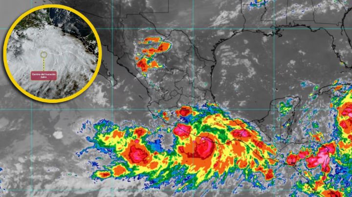 Tormenta tropical John aumentó a huracán categoría 1; así afectará a las costas de México