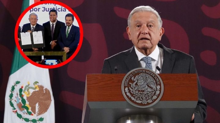 'Es para hacer justicia': AMLO firma convenio para beneficiar a trabajadores del SME