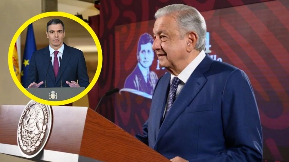 AMLO criticó a Pedro Sánchez, presidente de España.