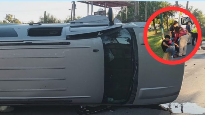 Muchacho choca brutalmente contra árboles y termina volcado en la Paseo Colón; buscaba su celular