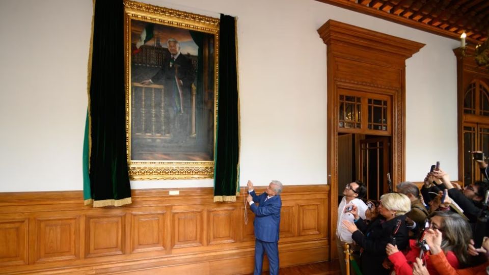 El presidente mexicano invitó a los reportes para disfrutar de su imagen en esta área importante de Palacio Nacional