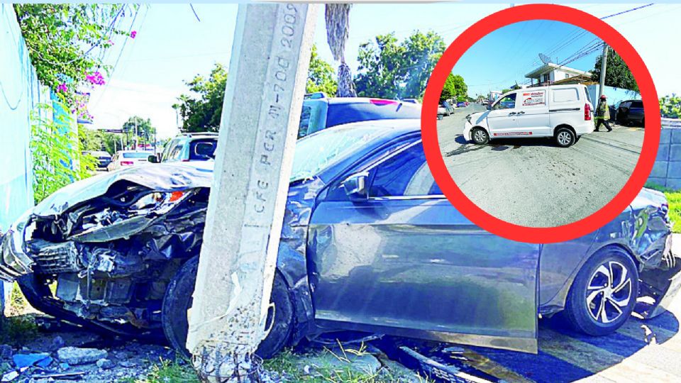 Este aparatoso accidente se registró en la colonia Guerrero