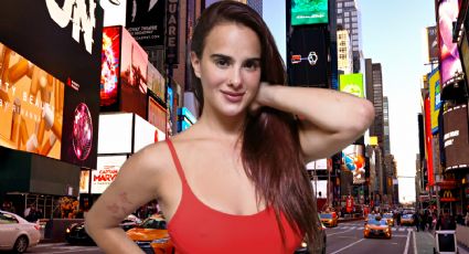 'El mundo está contigo': Gala Montes aparece en Times Square, tras polémica con Adrián Marcelo