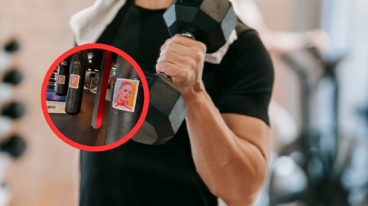 Gimnasio de San Nicolás usa fotos de Gala Montes en sacos de box