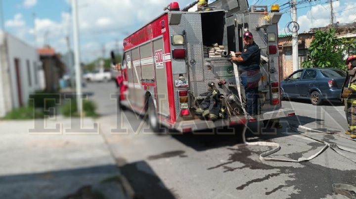 Flamazo en tanque de gas alerta a vecinos del sector centro en Nuevo Laredo