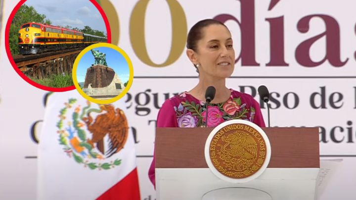 100 días de Gobierno de Claudia Sheinbaum: 'comenzará construcción de tren CDMX-Nuevo Laredo'