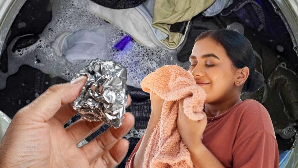Lavar la ropa con bolas de aluminio en la lavadora