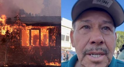 Mexicano llora y narra cómo vivió incendios en Los Ángeles: 'no tengo donde vivir' | VIDEO