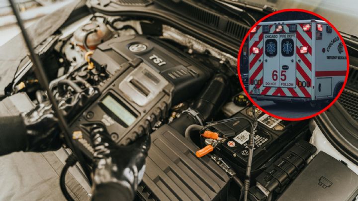 Mecánico podría perder la vista por arreglar auto; quemaduras lo mandan a urgencias