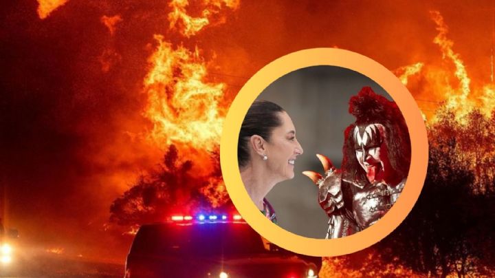 Gene Simmons agradece a Sheinbaum por apoyo a los incendios en California