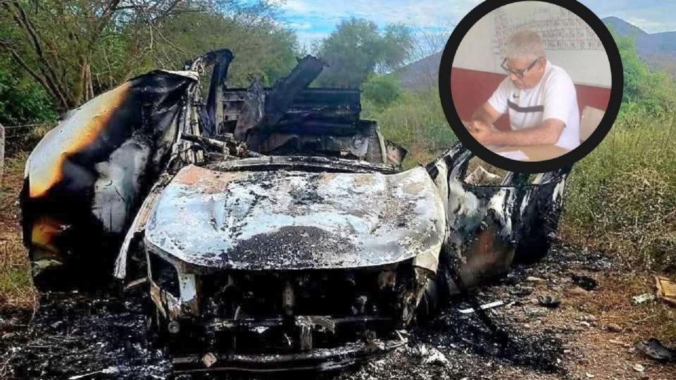 La camioneta 'piso' una mina, quitándole la vida al maestro.