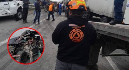 Tráiler sin frenos destroza a varios automóviles; ¿qué pasó con los conductores?