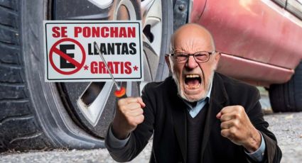 Si te estacionas en una banqueta y te ponchan las llantas, esto puedes hacer