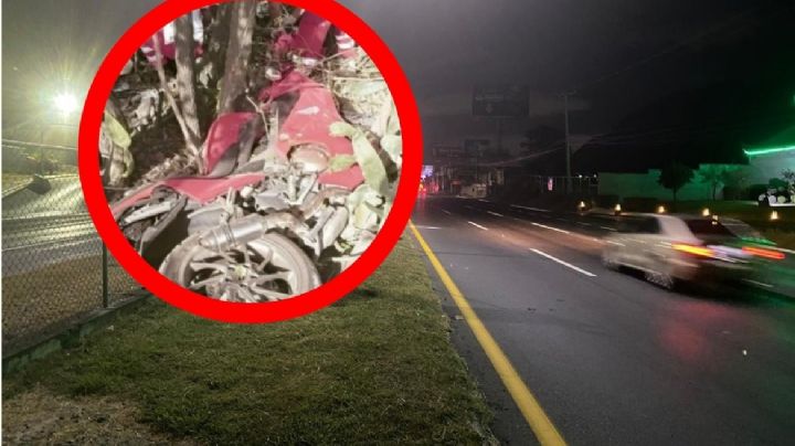 Mujer muere tras derrapar moto en la carretera; su novio manejaba y perdió el control