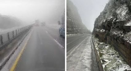 Hielo negro congela carreteras de Tamaulipas; alertan por tercer refuerzo de aire ártico